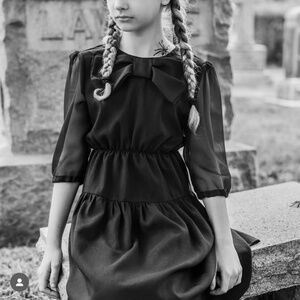 Girls Wednesday Addams Inspired Dress